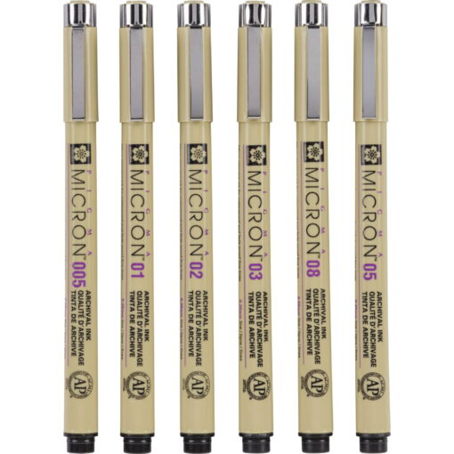 Set Sakura Pigma Micron – Set 6 linere