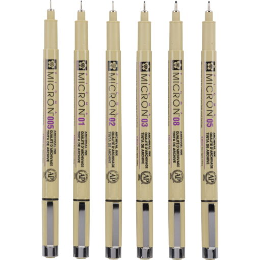 Set Sakura Pigma Micron – Set 6 linere