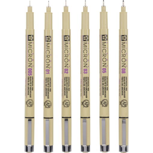 Set Sakura Pigma Micron – Set 6 linere
