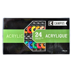 Set 24 culori acrilice campus 21 ml.