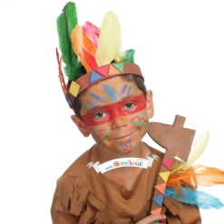 Set culori pictura pe fata Grimtout - Indians