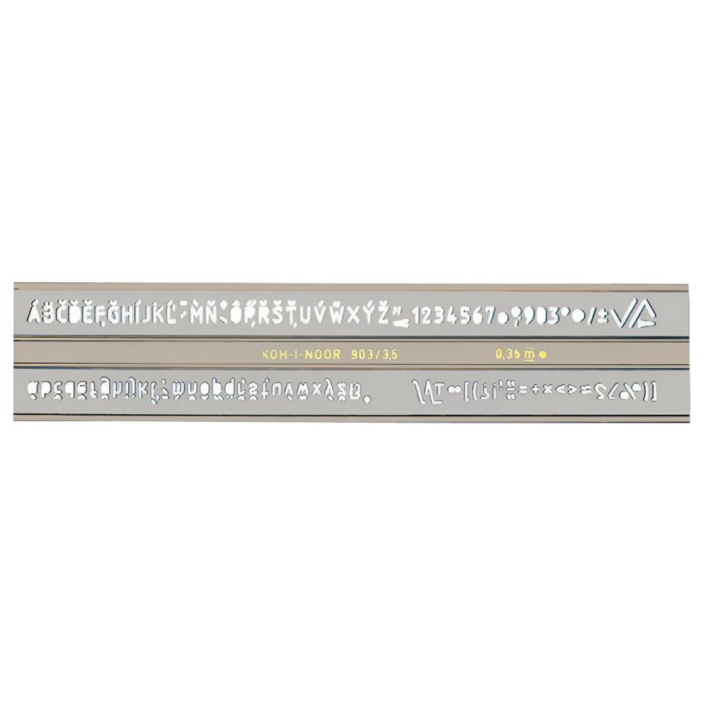 Sablon litere/cifre, tip 903 ISO, 2,5 mm