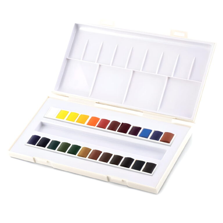 Boîte métal la petite aquarelle - 12 demi-godets - Sennelier