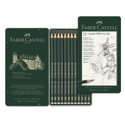 Set 12 creioane grafit Faber Castell 9000-FC119065