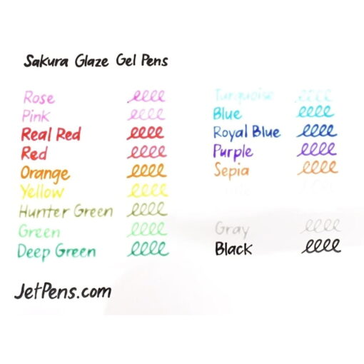 Pixuri colorate Sakura Gelly Roll Glaze 3D
