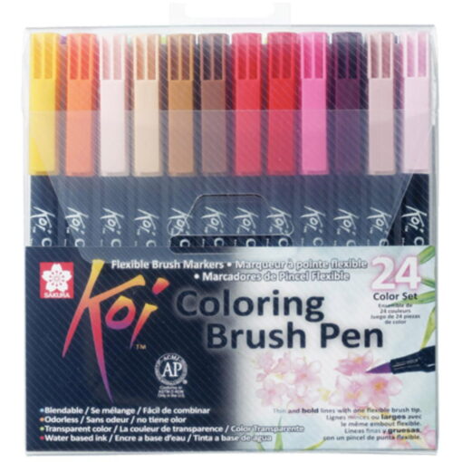 Seturi carioci Sakura Koi Color Brush - Set 24 carioci