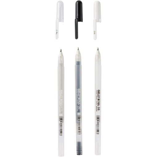 Set pixuri Sakura Gelly Basic Black-White-Clear