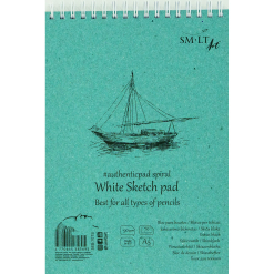 Bloc desen SM.LT Authentic Sketch pad White A5