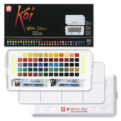 Set Acuarele Sakura Koi Watercolor Sketchbox - 60