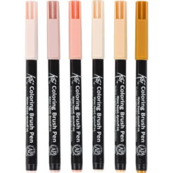 Set carioci tip pensula Sakura Manga Koi Color Brush 6