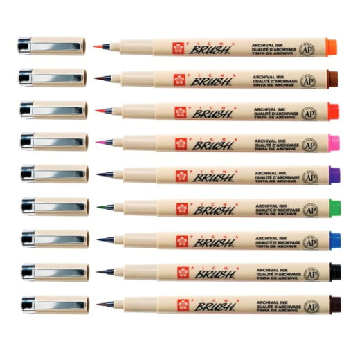 Set 9 markere Sakura Pigma Brush Pens