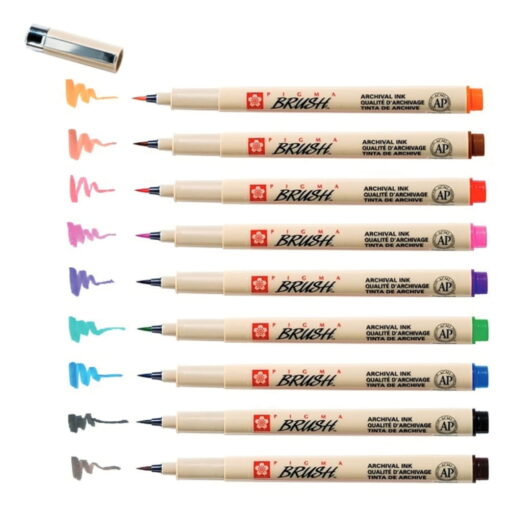 Set 9 markere Sakura Pigma Brush Pens