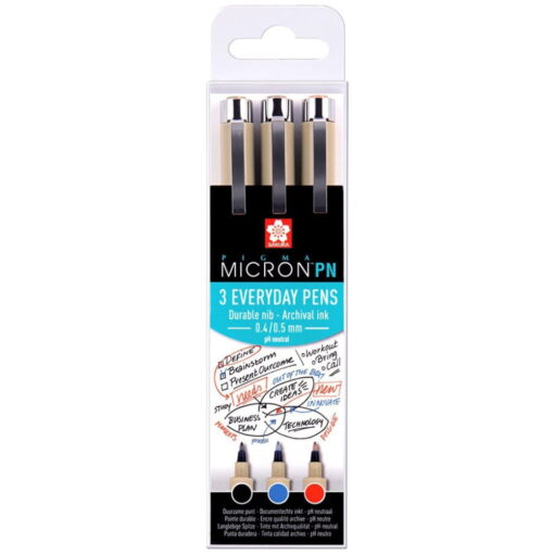 Set 3 Linere Sakura Pigma Micron Office PN