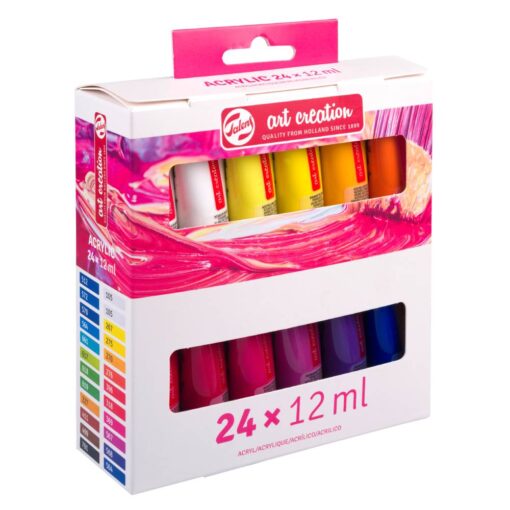 Set 24 culori acrilice Talens Art Creation 12 ml