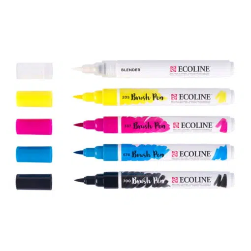 Seturi carioci Ecoline Brushpen x 5 Primary