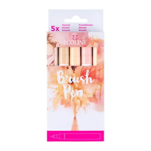 Set carioci Ecoline Brushpen x 5 Beige pink