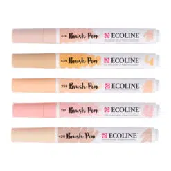 Set carioci Ecoline Brushpen x 5 Beige pink