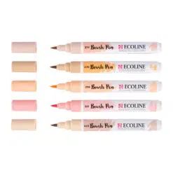 Set carioci Ecoline Brushpen x 5 Beige pink