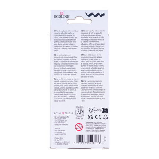 Set carioci Ecoline Brushpen x 5 Beige pink
