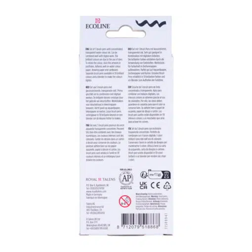 Set carioci Ecoline Brushpen x 5 Beige pink