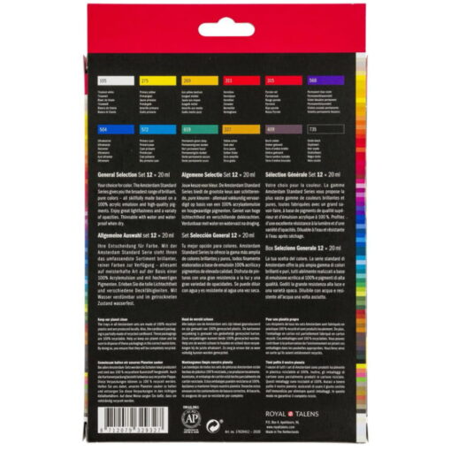 Set culori acrilice Amsterdam 20 ml x 12