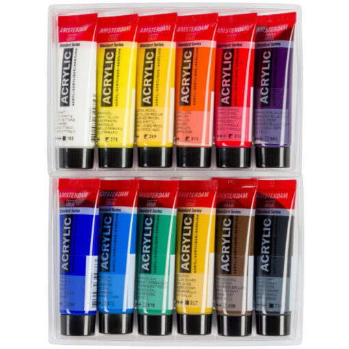 Set culori acrilice Amsterdam 20 ml x 12