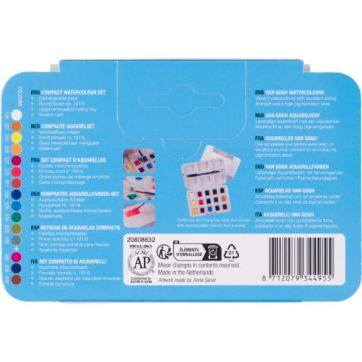 Set acuarele Van Gogh Pocket Box 12 + 3