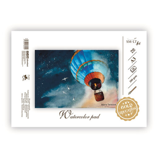Bloc acuarela School Watercolor Gold Pad A3