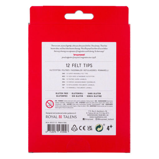 Set 12 carioci Bruynzeel Felt Tip