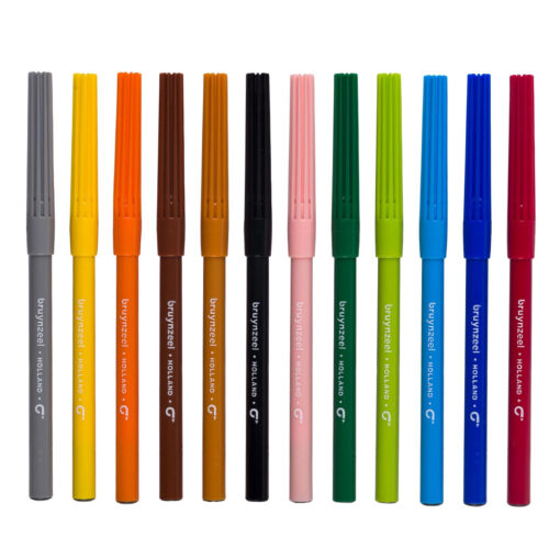 Set 12 carioci Bruynzeel Felt Tip