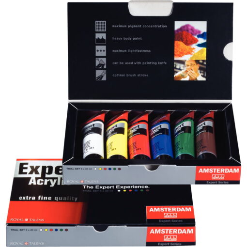Set culori acrilice Amsterdam Expert 6 x 20 ml.
