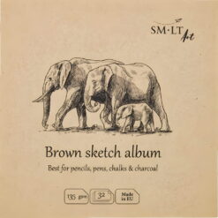 Caiet de desen Brown Sketch Album 14 x 14 cm