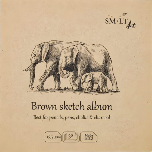 Caiet De Desen Brown Sketch Album 14 X 14 Cm