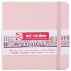 Caiete de schite Art Creation Sketchbook Pink 12 x 12 cm