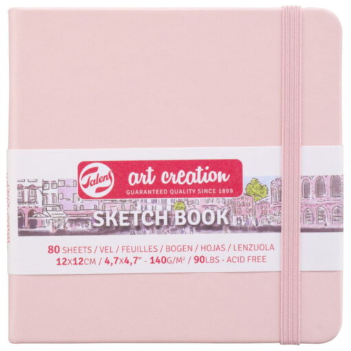 Caiete De Schite Art Creation Sketchbook Pink 12 X 12 Cm