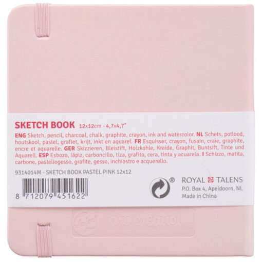 Caiete de schite Art Creation Sketchbook Pink 12 x 12 cm