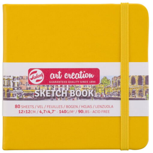 Caiete de schite Art Creation Sketchbook Yellow 12 x 12 cm