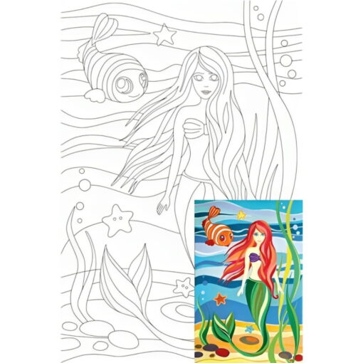 Carton Panzat Cu Desen 20 X 30Cm - Little Mermaid