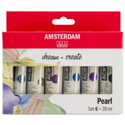 Set 6 culori acrilice Amsterdam 20 ml - Pearl Set