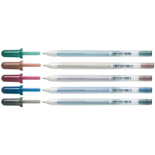 Set pixuri colorate Sakura Gelly Metallic Dark 5