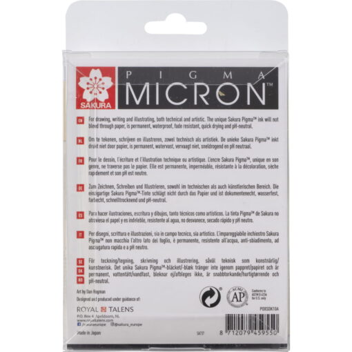 Set linere Sakura Pigma Micron 10