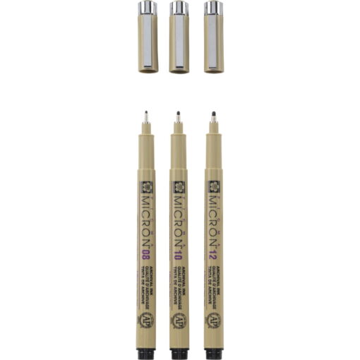 Set linere Sakura Pigma Micron 08, 10, 12