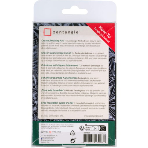 Set cartoane Sakura Zentangle Black 20