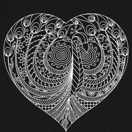 Set cartoane Sakura Zentangle Black 20