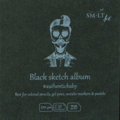 Caiet de desen Authentic Baby Black Album 9 x 9 cm