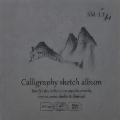 Caiet de desen Calligraphy Layflat Sketch Album 14 x 14 cm