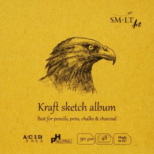 Caiet De Desen Layflat Sketch Kraft Album 14 X 14 Cm