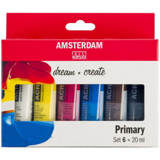 Set 6 Culori Acrilice Amsterdam 20 Ml - Primary Set