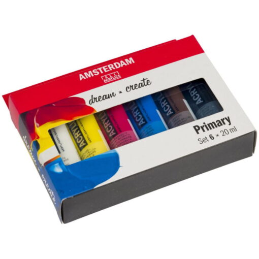 Set 6 culori acrilice Amsterdam 20 ml - Primary Set
