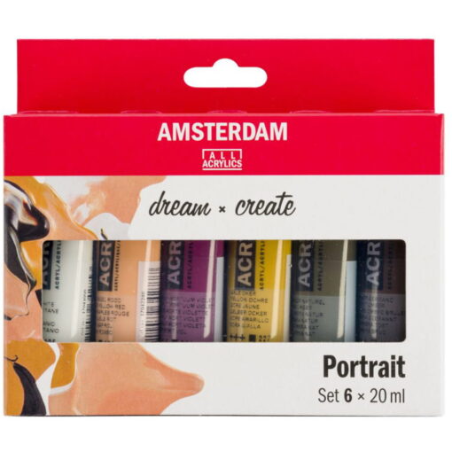 Set 6 Culori Acrilice Amsterdam 20 Ml - Portrait Set